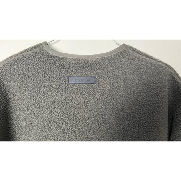 FEAR OF GOD ESSENTIALS POLAR FLEECE DARK GREEN PULLOVER XXS - Picture 6 of 10